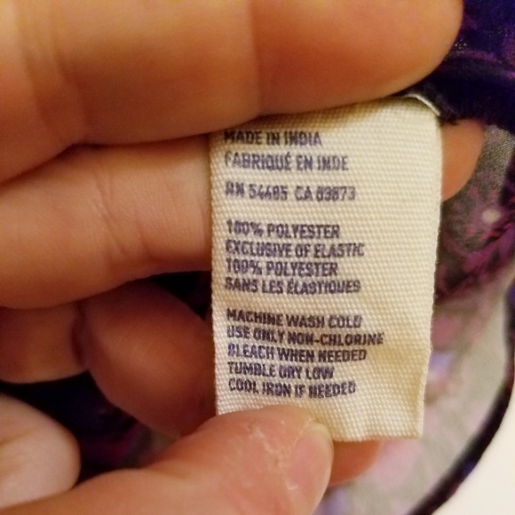 American Eagle Sheer Floral Peplum Blouse - Picture 4 of 4